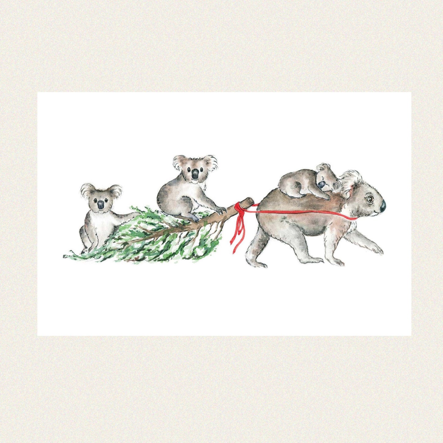 NUOVO - "CHRISTMAS KOALAS" GREETING CARD