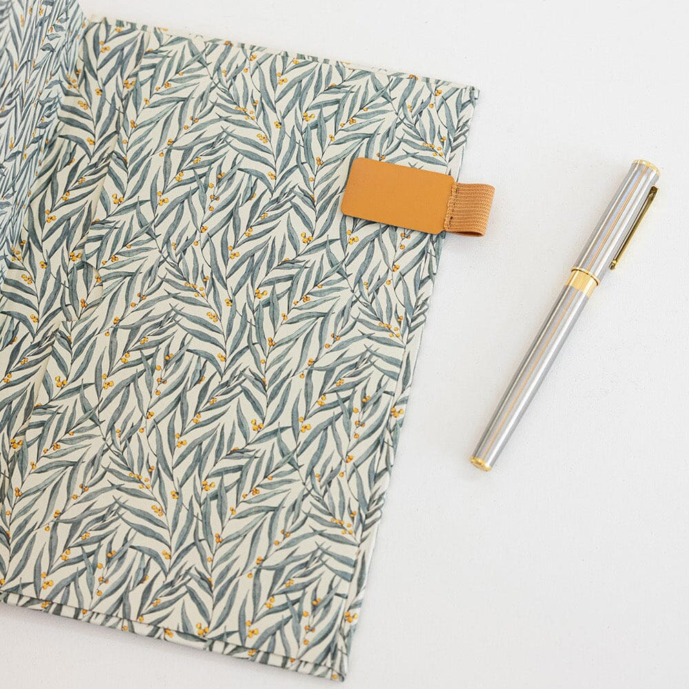 BESPOKE LETTERPRESS - 2027 Desktop Linen Bound Planner - Golden Wattle