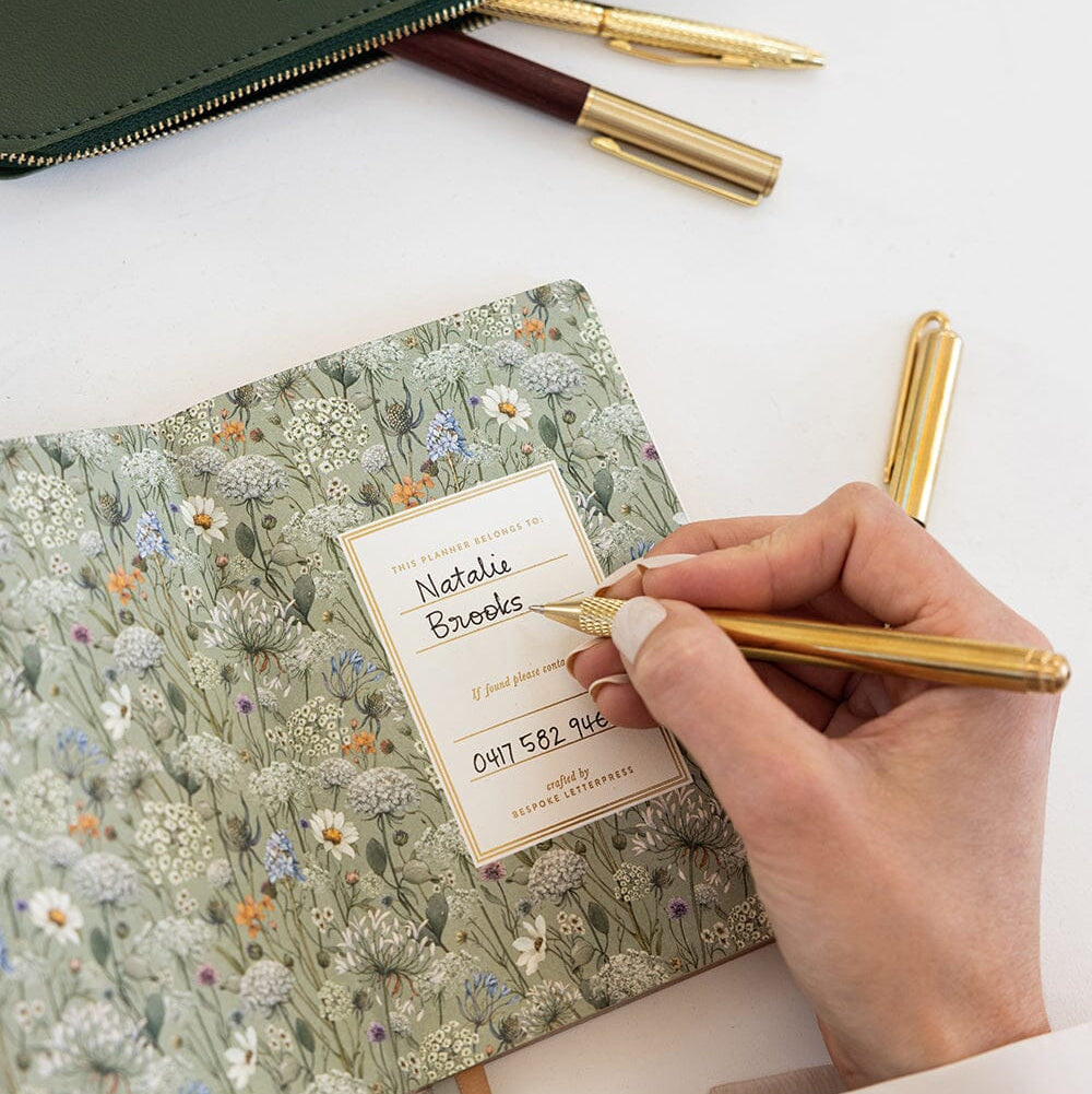 BESPOKE LETTERPRESS - 2027 Pocket Planner - Willowmere