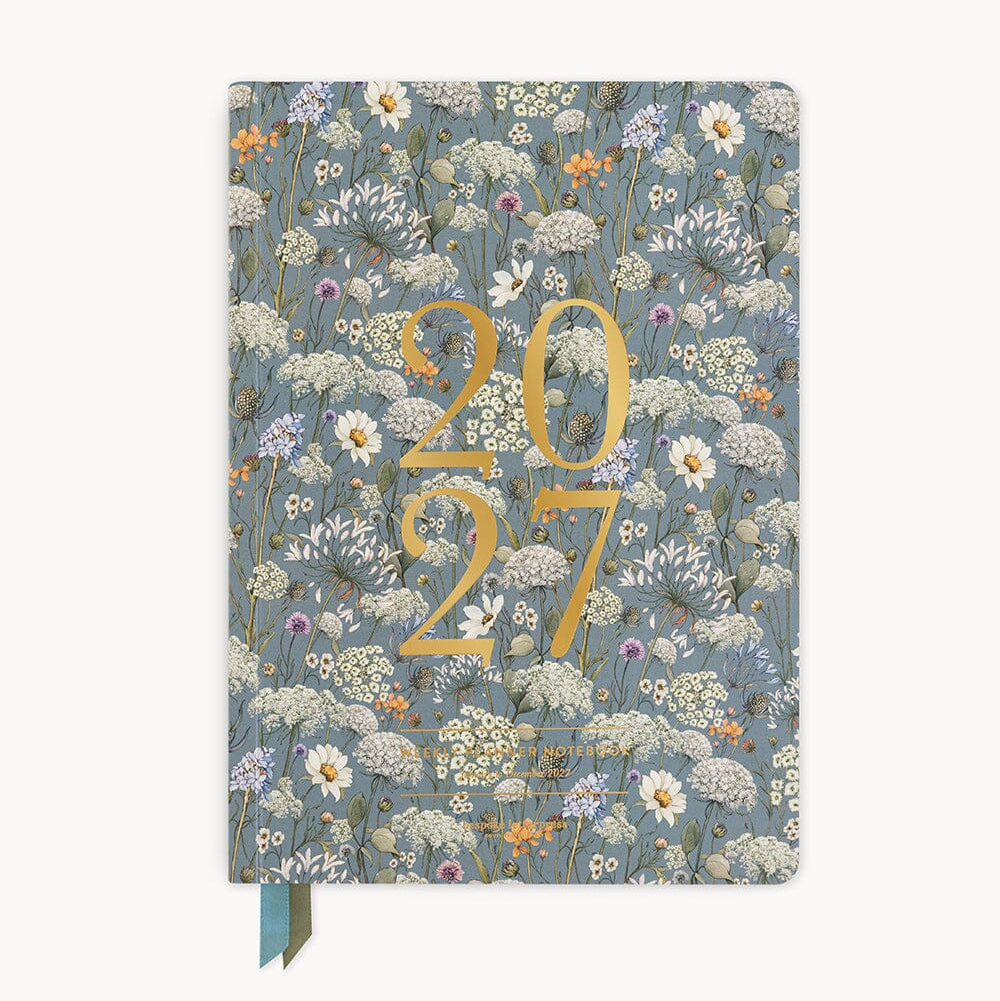 BESPOKE LETTERPRESS - 2027 Weekly Planner Notebook - Willowmere