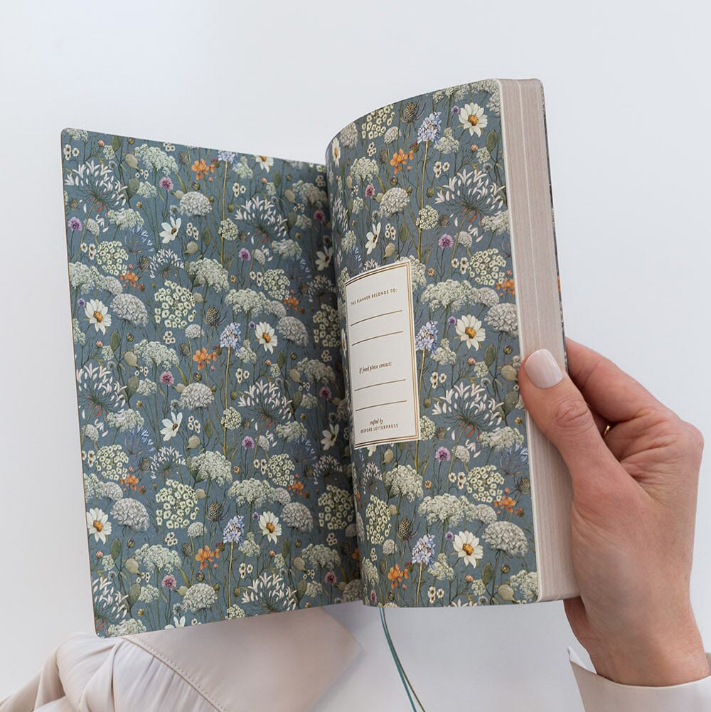 BESPOKE LETTERPRESS - 2027 Weekly Planner Notebook - Willowmere