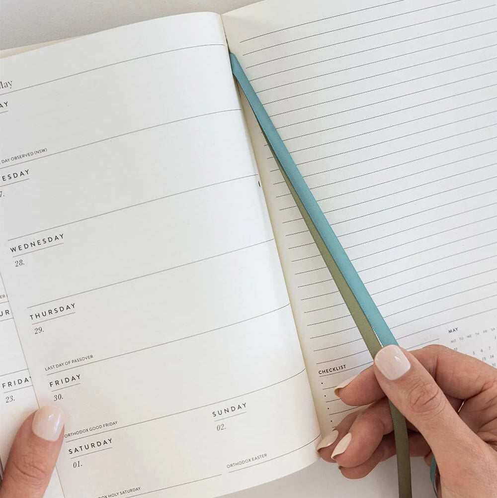 BESPOKE LETTERPRESS - 2027 Weekly Planner Notebook - Willowmere