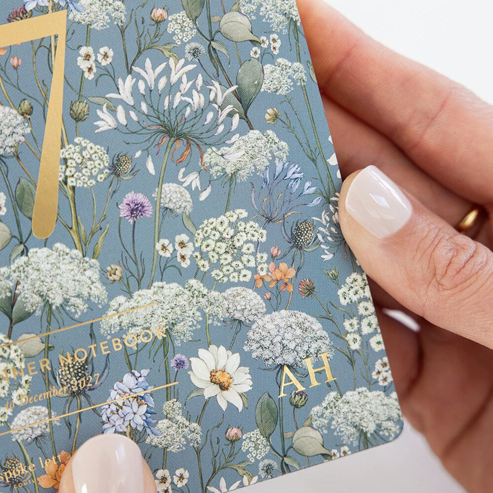 BESPOKE LETTERPRESS - 2027 Weekly Planner Notebook - Willowmere