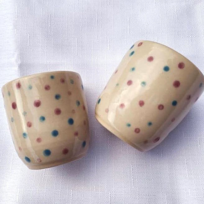 EARTH BY HAND- Espresso/Piccolo Cups- Spotty