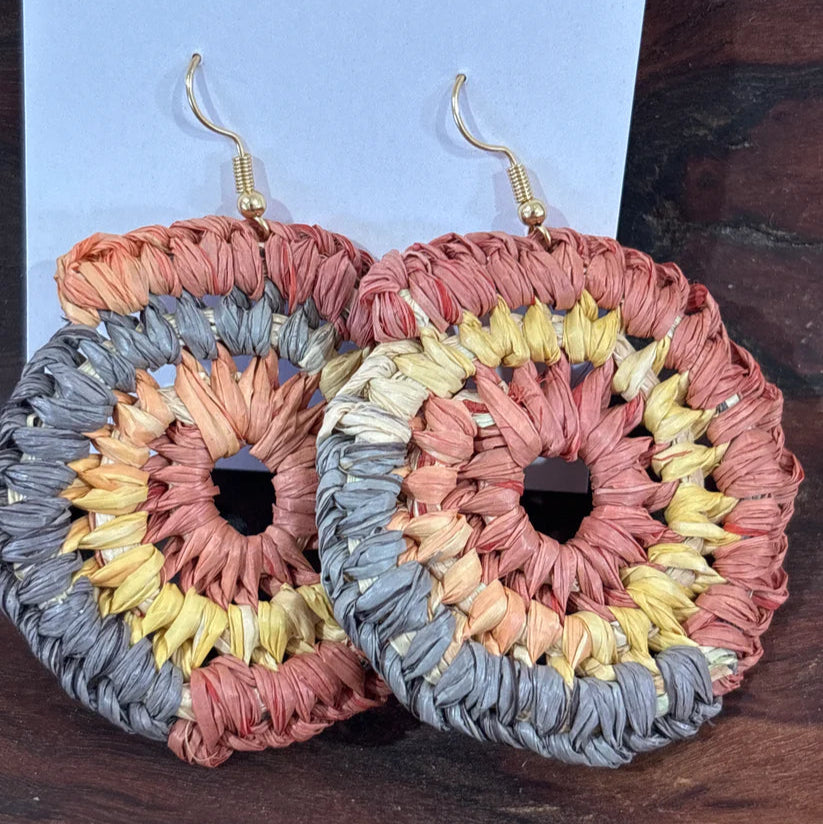 WEAVED BY ME - Indigenous Woven Earrings-Biggies - Indigenous Colours