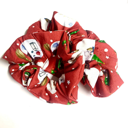 MAKIN' WHOOPEE - Regular “Red Santa & Frosty” SCRUNCHIE