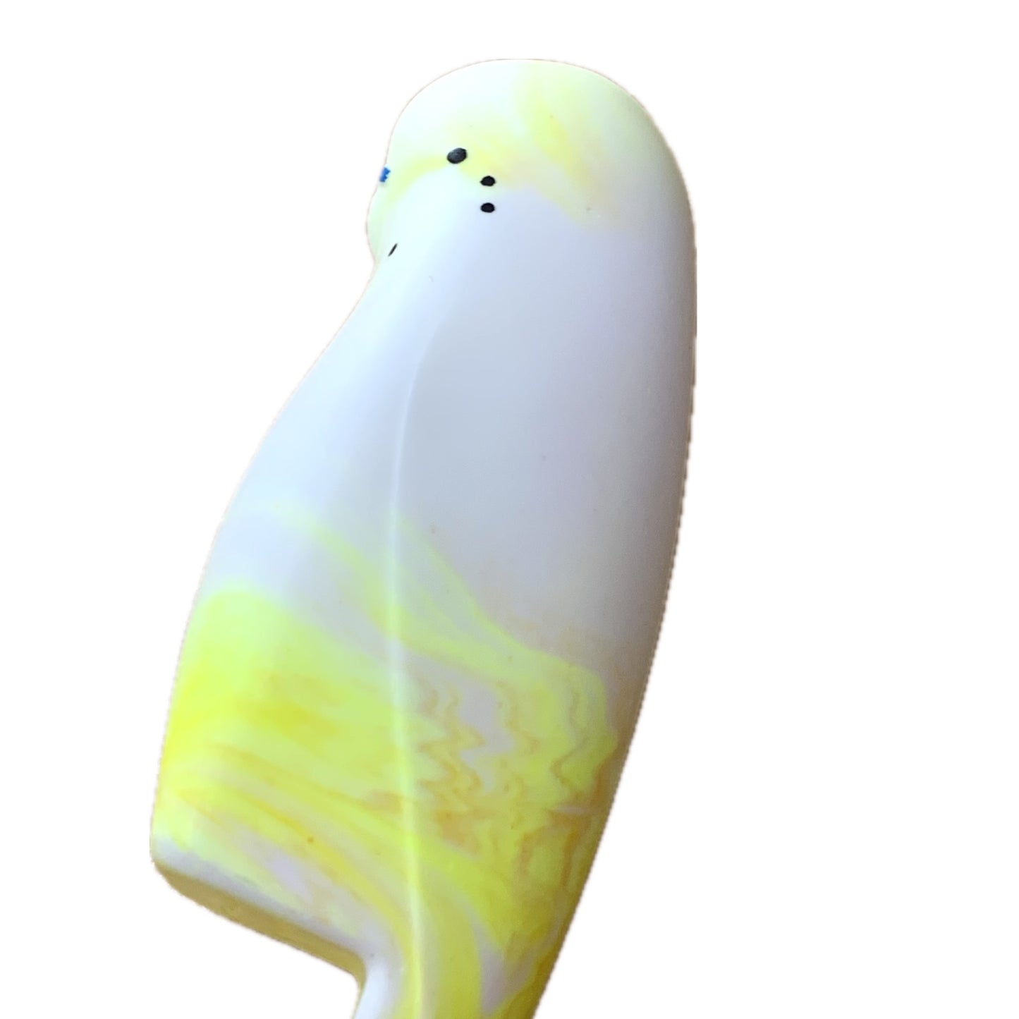 PETE CROMER - RESIN BUDGERIGAR #5 - Neon Yellow