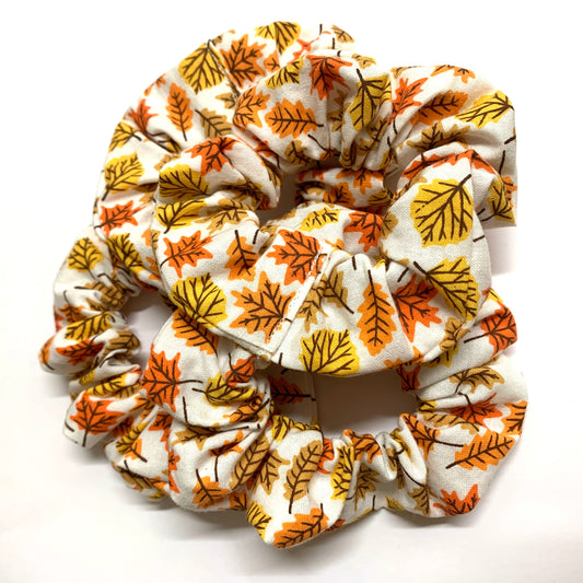 MUMMA WHOOPEE - "Fall Leaves" REGULAR HALLOWEEN SCRUNCHIES