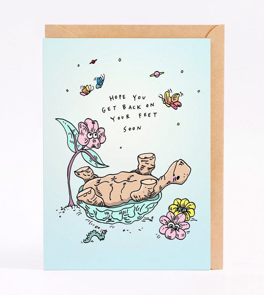 WALLY PAPER CO - BACK ON YOUR FEET- Greeting Card