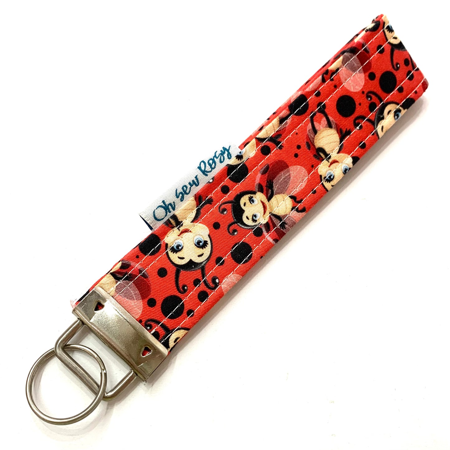 OH SEW ROSY: KEY FOBS/WRISTLET- LADY BUGS