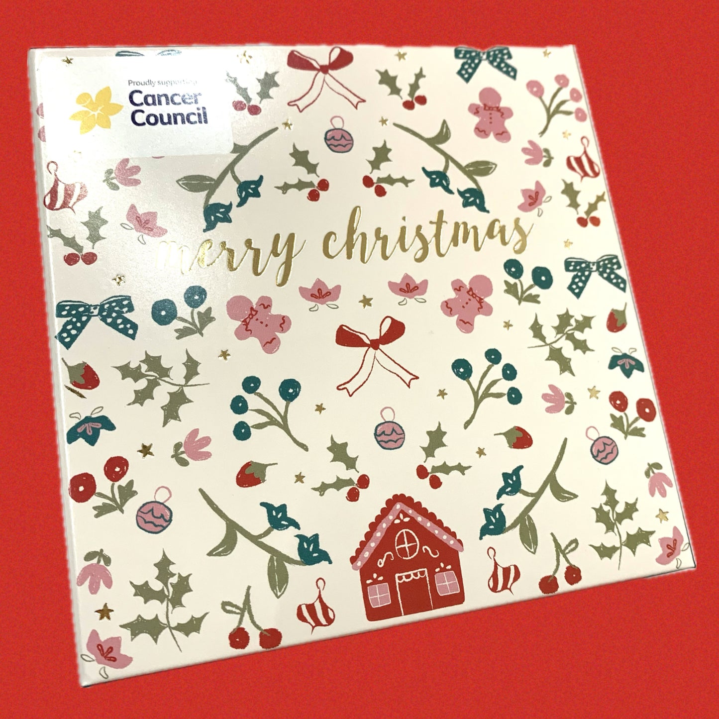 CANDLEBARK CREATIONS - "Christmas Wallpaper"- Box of 10 Cards