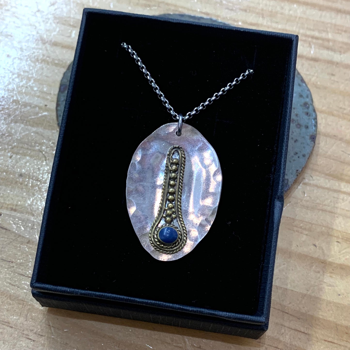 MOLLY MADE- "Textured Spoon" Pendant Necklace