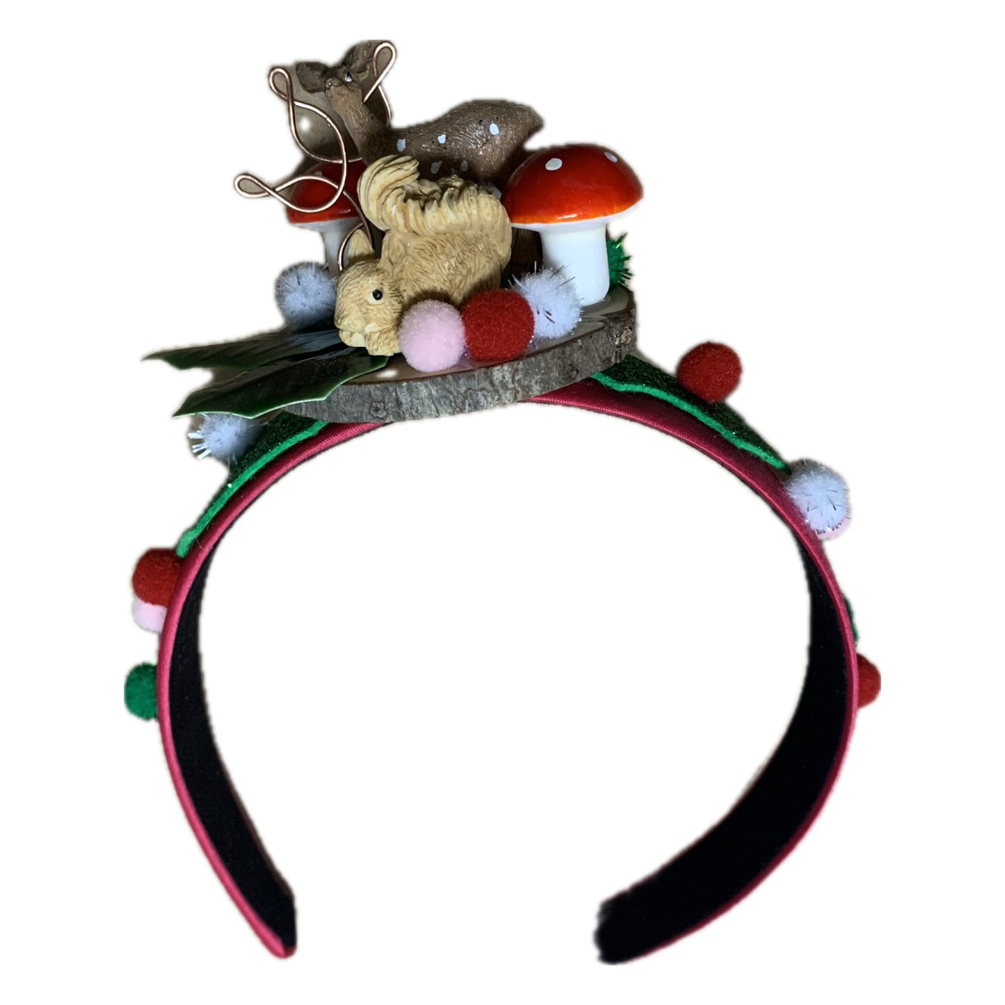 THIS BIRD HAS FLOWN- "SQUIRREL & DEER" MEDIUM CHRISTMAS HEADBAND