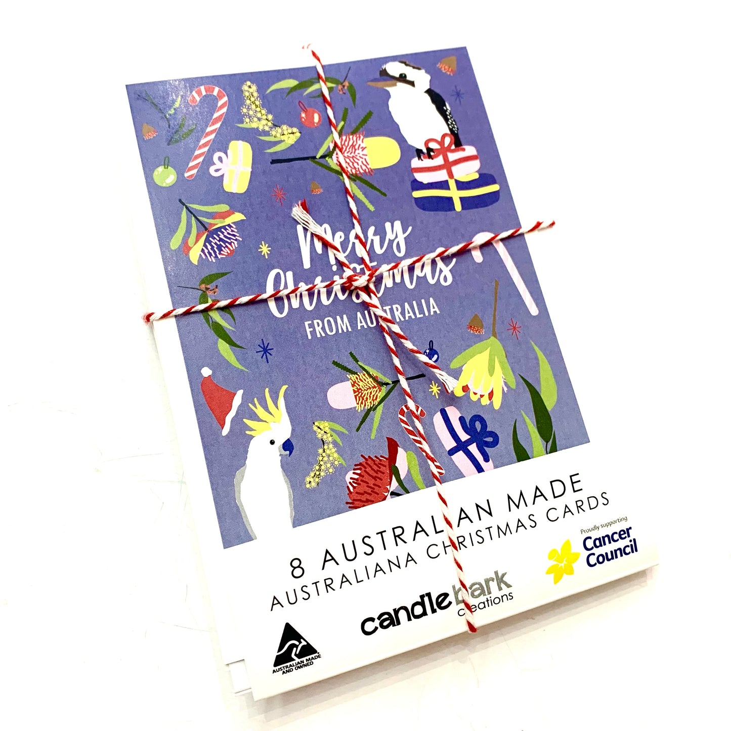 CANDLEBARK CREATIONS - "Christmas Flora & Fauna" Australiana - 8 Pack of Cards