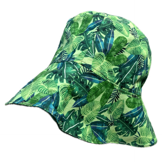 Teacups n Quilts- Palms & Monstera Hat- Adult Size