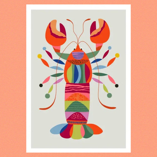 3 BIRDIES STUDIO- "Lobster" A4 Art Print