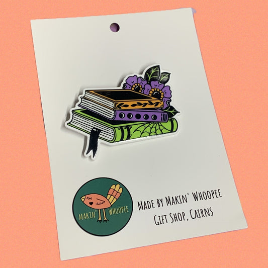 MAKIN' WHOOPEE - "Bewitching Books" Magic Books Limited Edition Brooch