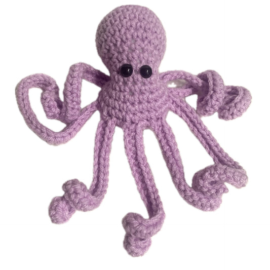 BEAKNITS- CROCHETED OCTOPUS - Lavender