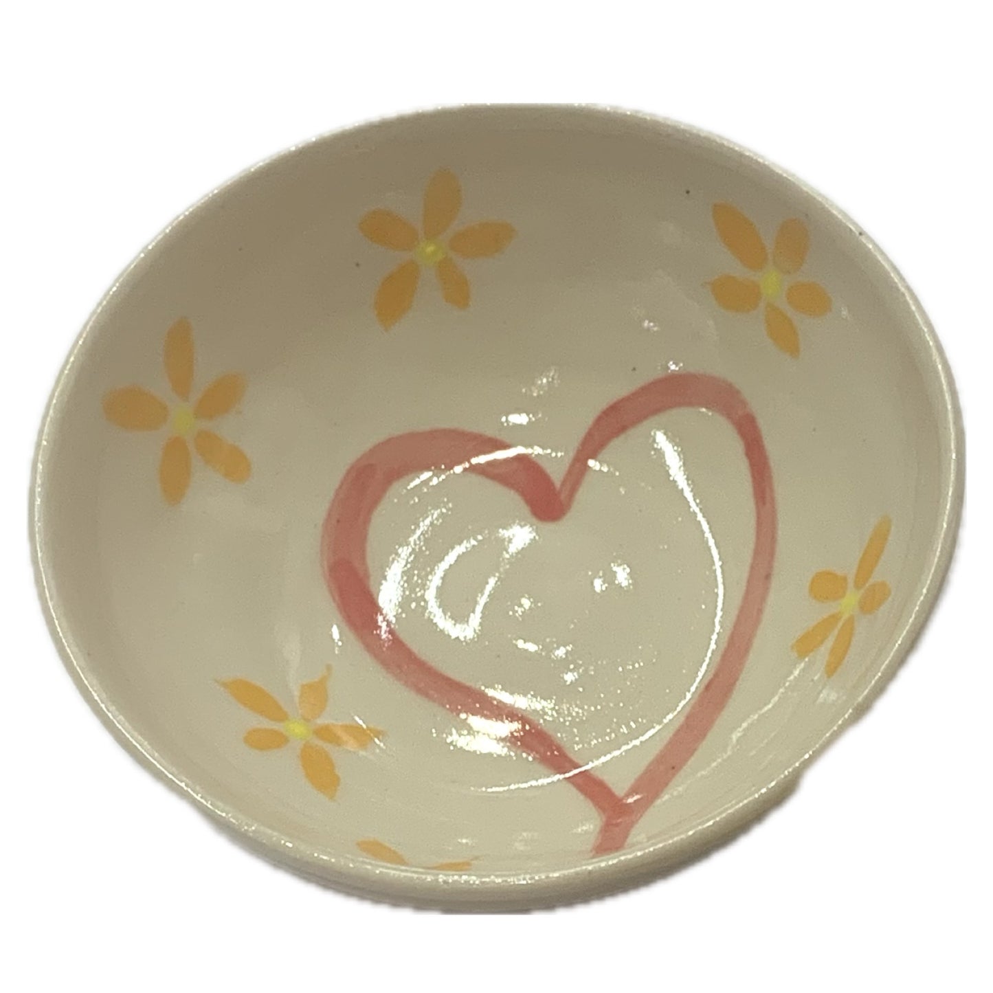 EARTH BY HAND- Trinket Dishes- Hand Painted Hearts