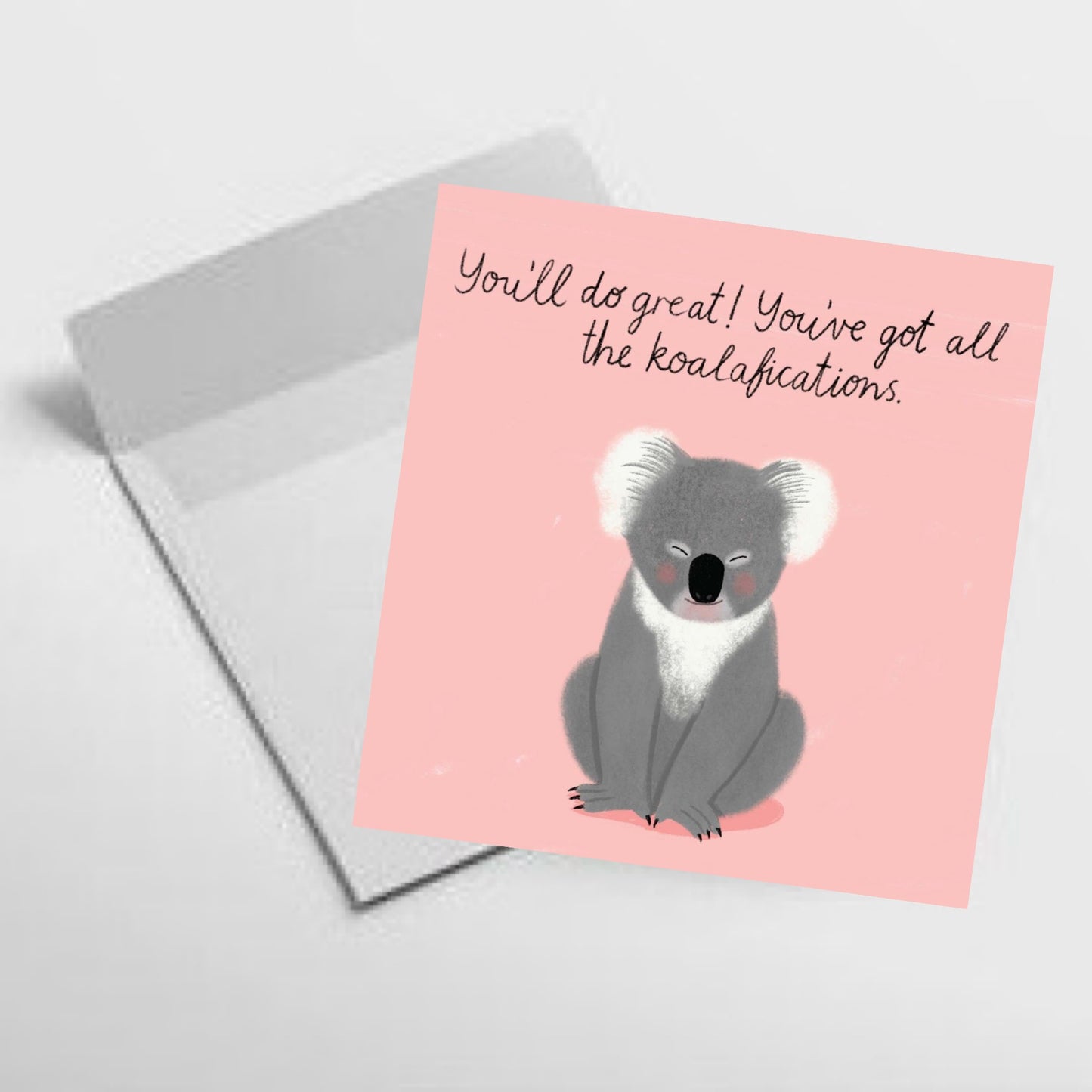 NUOVO - "Koalafications" - SMALL GREETING CARD- CAT MACINNES