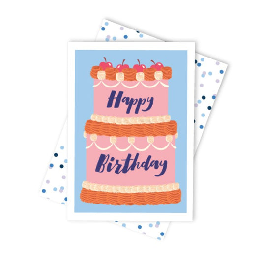 CANDLE BARK CREATIONS - Delectable Birthday Cake Card