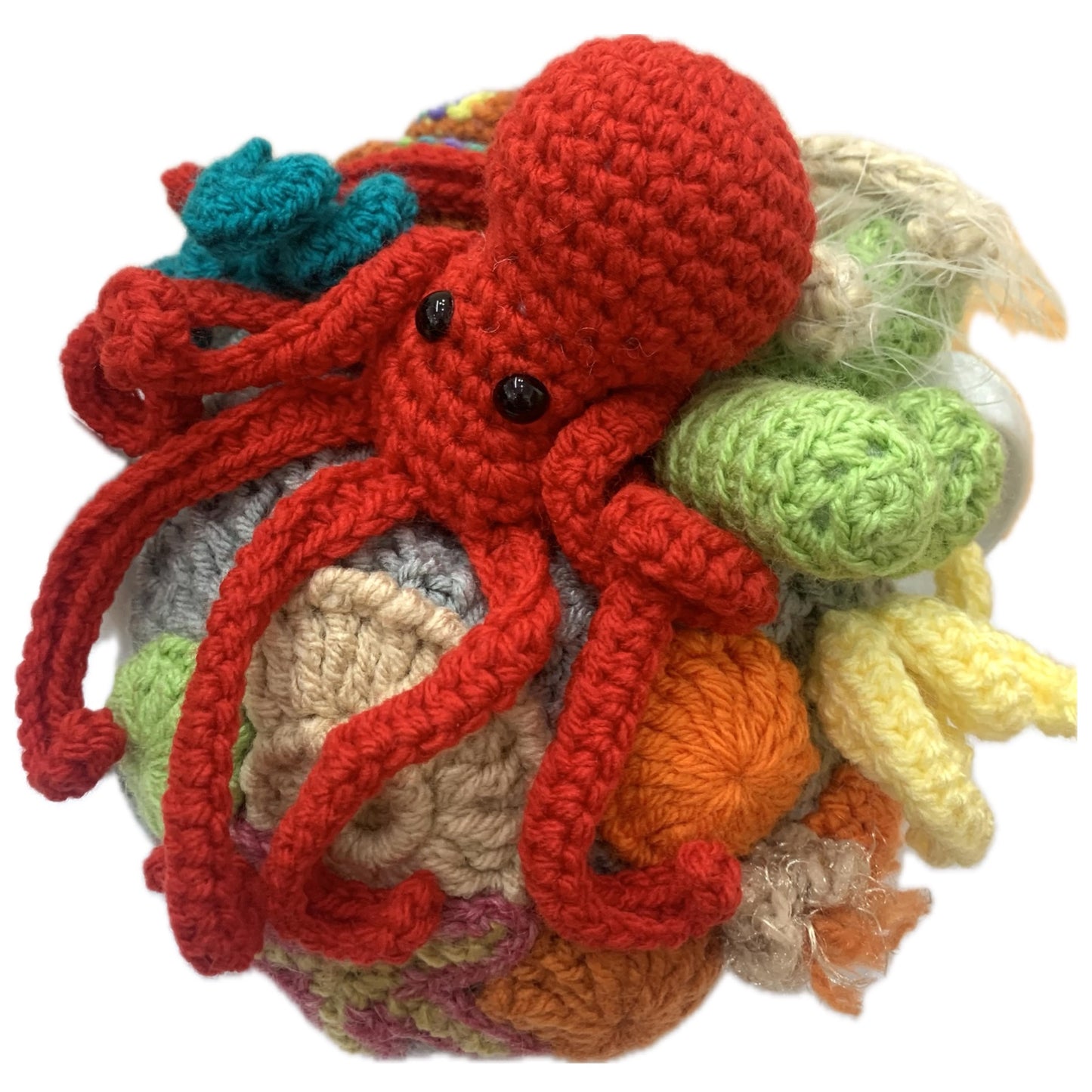 BEAKNITS- CROCHET TEA COSY- OCTOPUS’ GARDEN