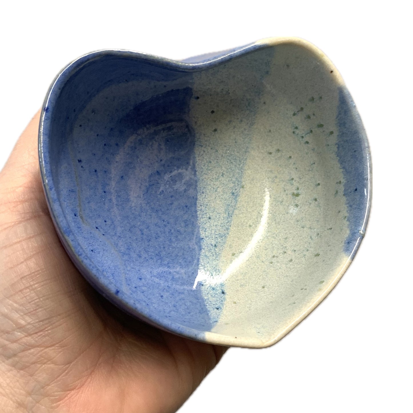 EARTH BY HAND- Heart Dishes- Blue