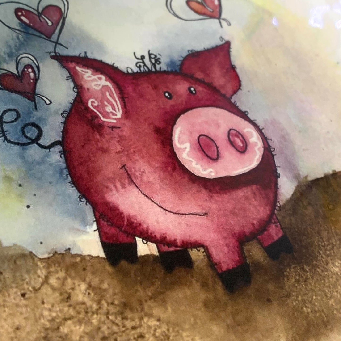 DONNA K CREATIONS- A4 ART PRINTS- Piggy