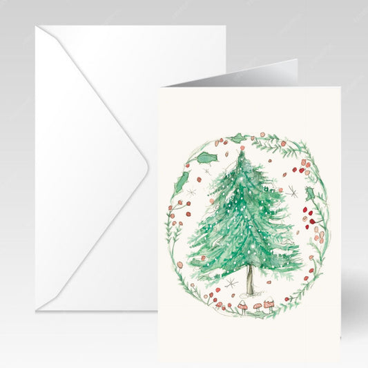 NUOVO - "PINE TREE" CHRISTMAS GREETING CARD