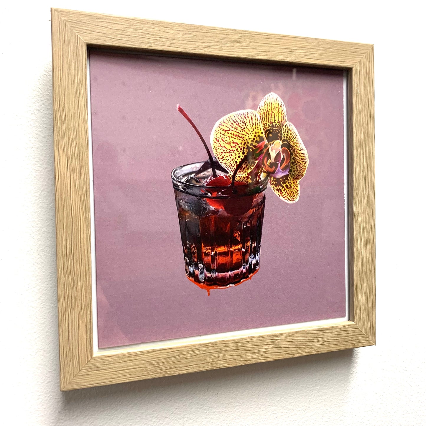 HANNAH MURRAY - "Tropicalia #1" Square Framed Image