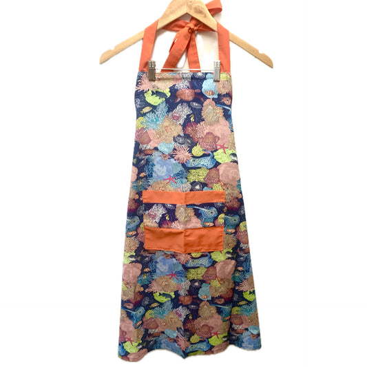 MAKIN' WHOOPEE - "Blue Seas Reef" FABRIC APRON- Scenic Route Fabric