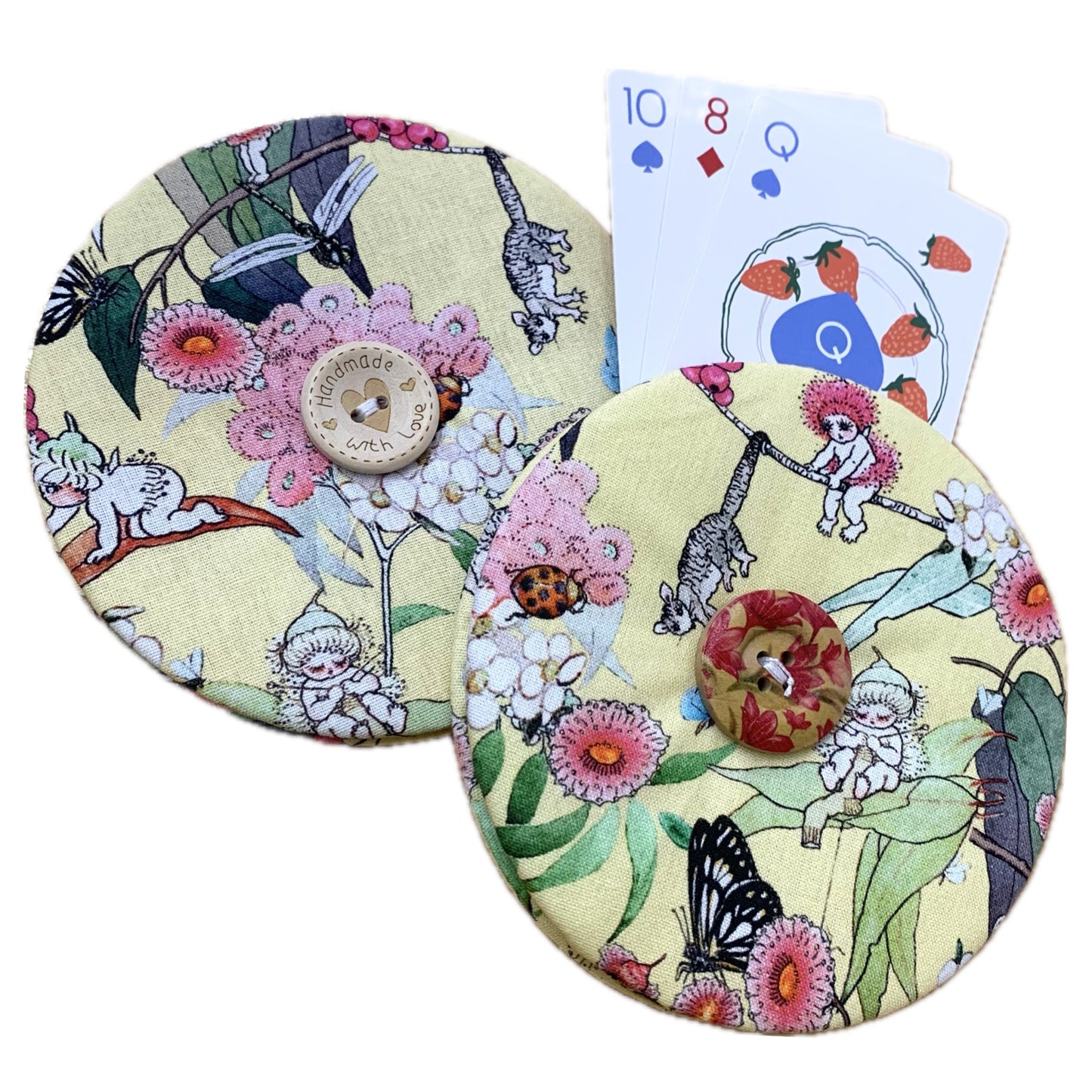 OH SEW ROSY: Playing Card Holders- YELLOW MAY GIBBS