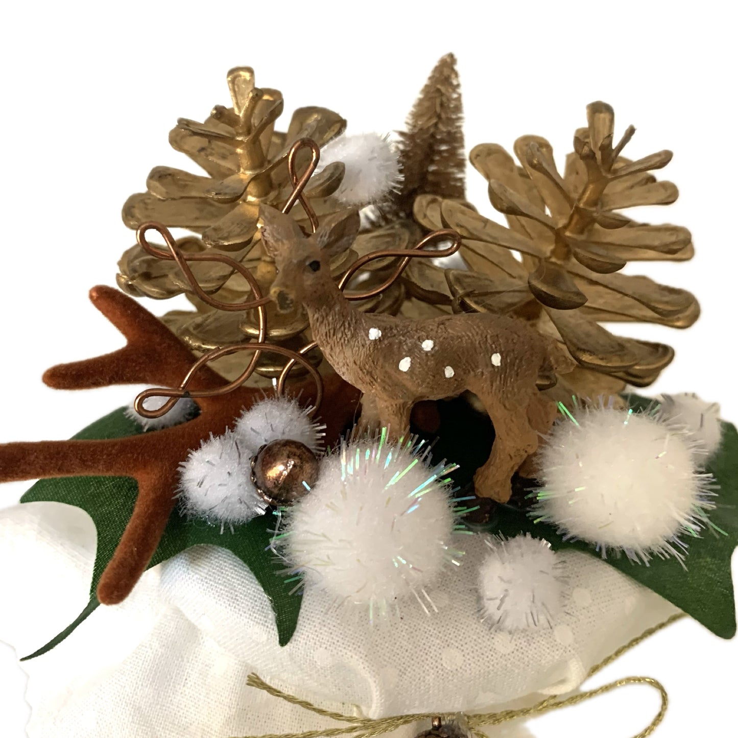 THIS BIRD HAS FLOWN- Christmas Jar Decoration- Large Natural Woodland