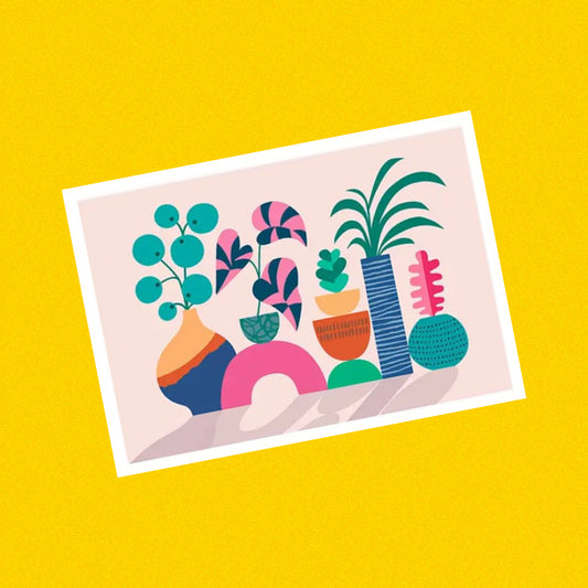 3 BIRDIES STUDIO- "House Plants" A5 Art Print