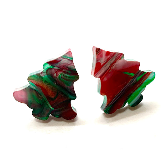 MAKIN' WHOOPEE - “YULE MARBLE” CHRISTMAS TREE STUDS