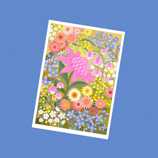 CLAIRE ISHINO- SMALL LIMITED EDITION A5 PRINTS- Golden Spring