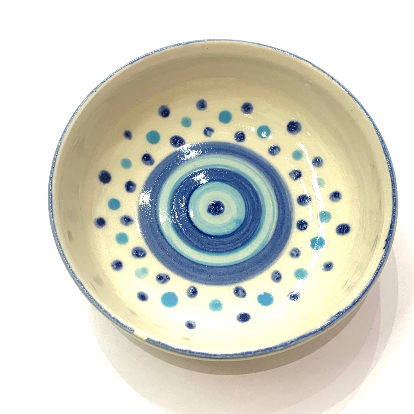 EARTH BY HAND- Dot Dishes- Blues