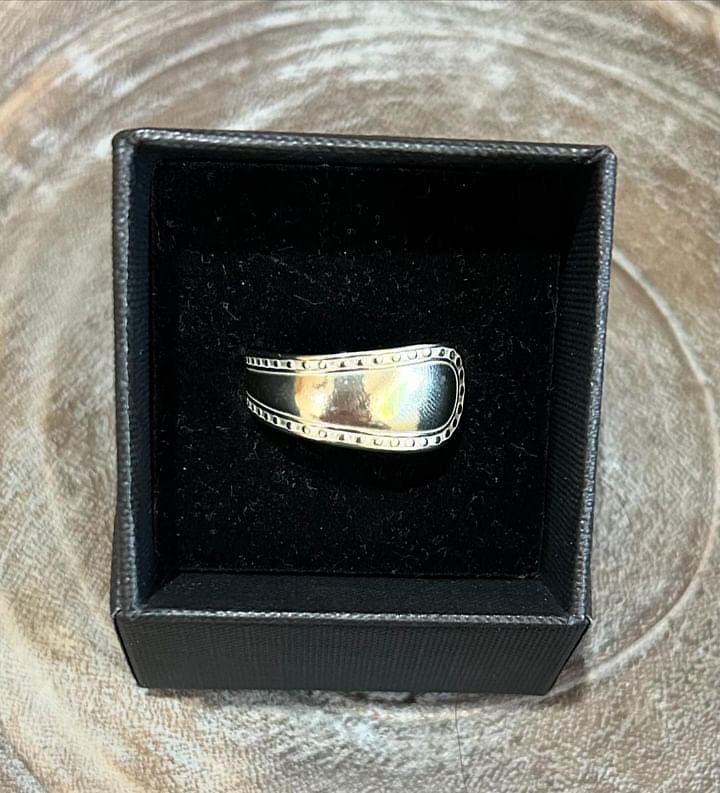 MOLLY MADE - Silverware Ring - Handle #18- Granny Spoon