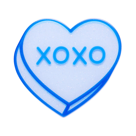 ERSTWILDER - Candy Heart Simplified Mini Brooch – Blue - SWEET VALENTINE COLLECTION