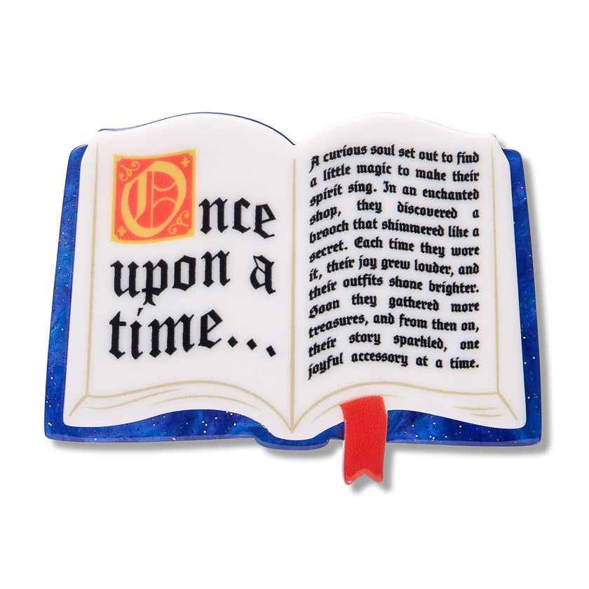 ERSTWILDER - Open Book Simplified Mini Brooch - Pete Cromer Fairy Tales: Part 2