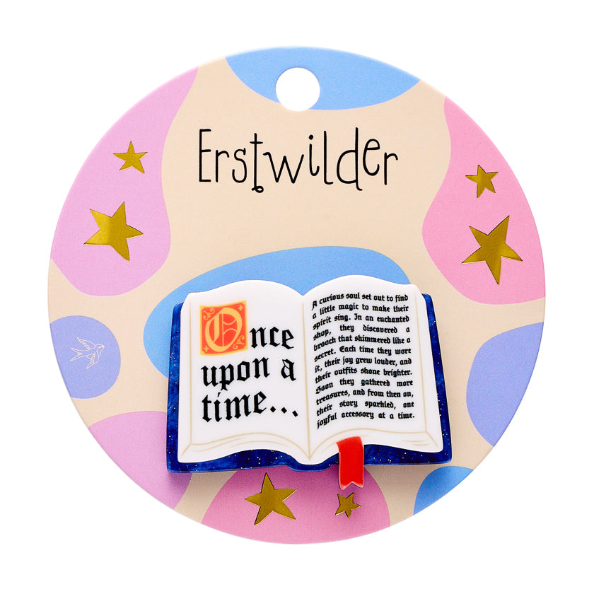 ERSTWILDER - Open Book Simplified Mini Brooch - Pete Cromer Fairy Tales: Part 2