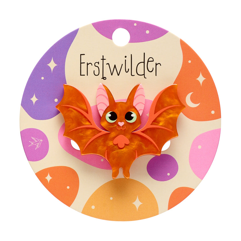 ERSTWILDER - "Winging It" Simplified Mini Brooch - Midnight Mischief