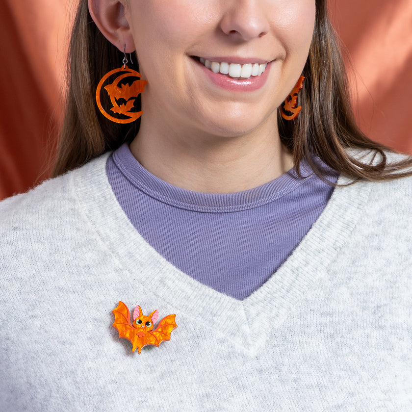 ERSTWILDER - "Winging It" Simplified Mini Brooch - Midnight Mischief