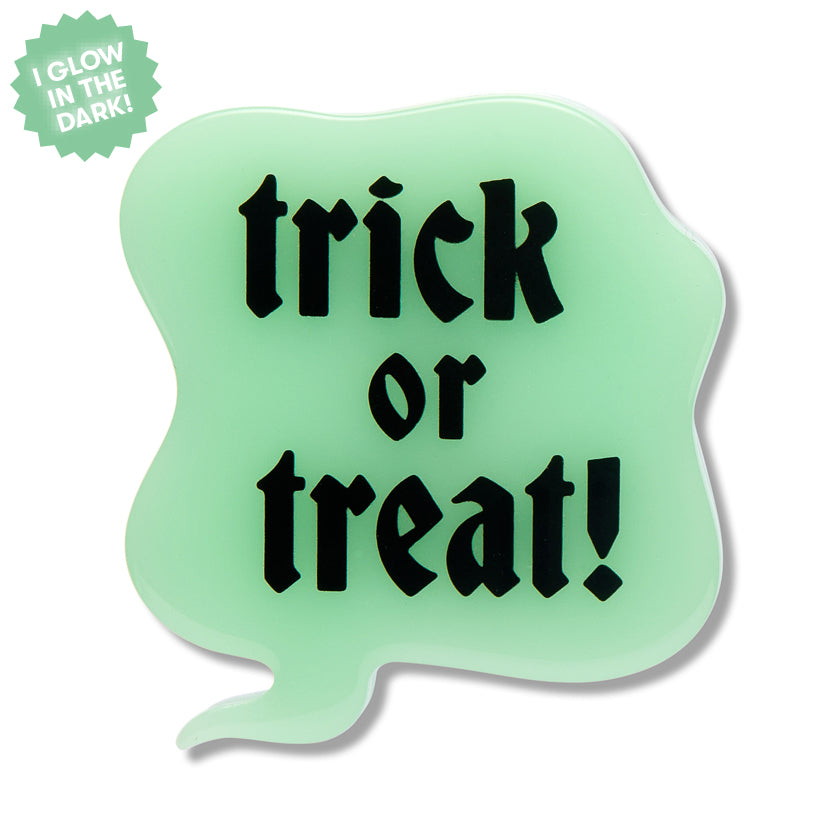 ERSTWILDER - "Trick or Treat!" Simplified Mini Brooch - Midnight Mischief