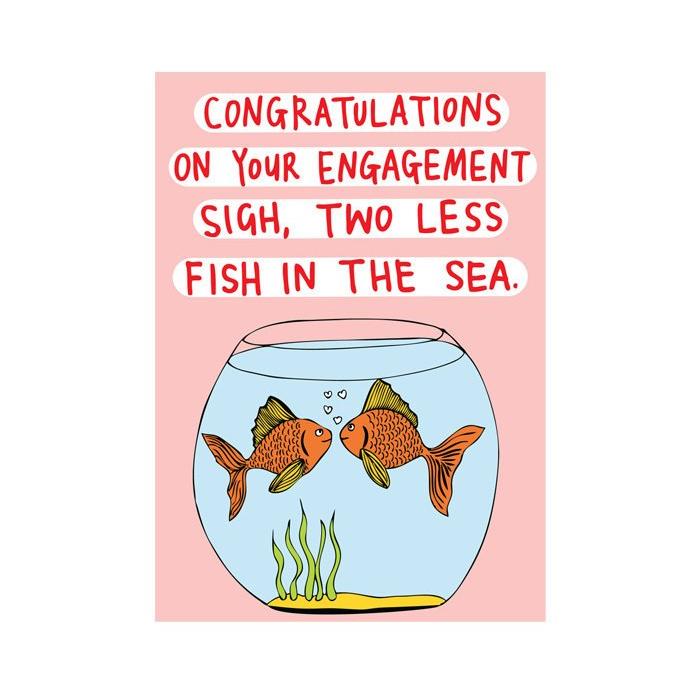 ABLE & GAME- Two Less Fish- Engagement Card