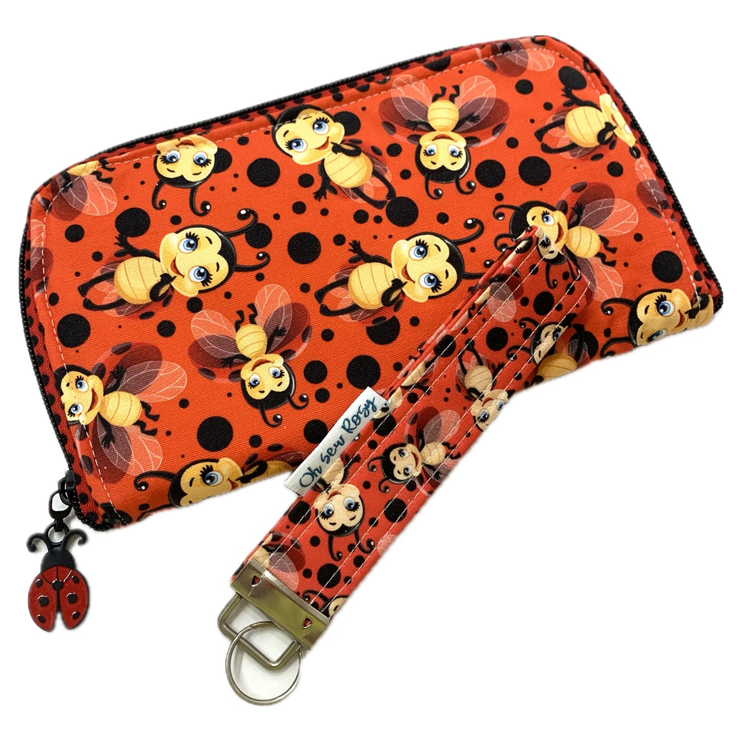 OH SEW ROSY: KEY FOBS/WRISTLET- LADY BUGS