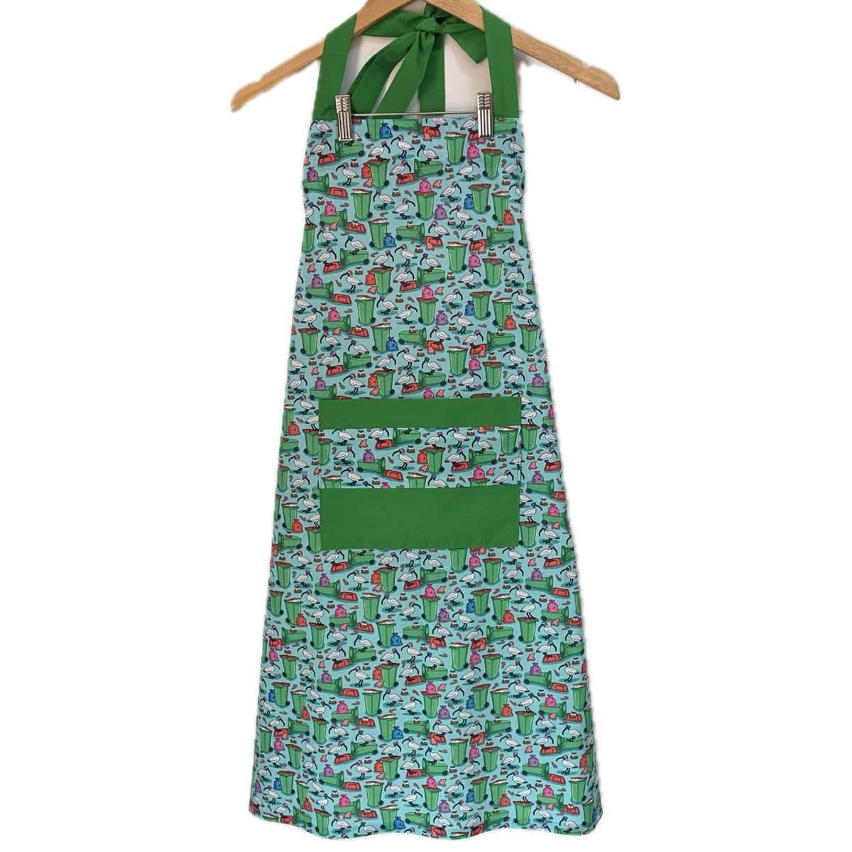 MUMMA WHOOPEE - "Bin Chicken (Ibis) & Green" Christmas Apron