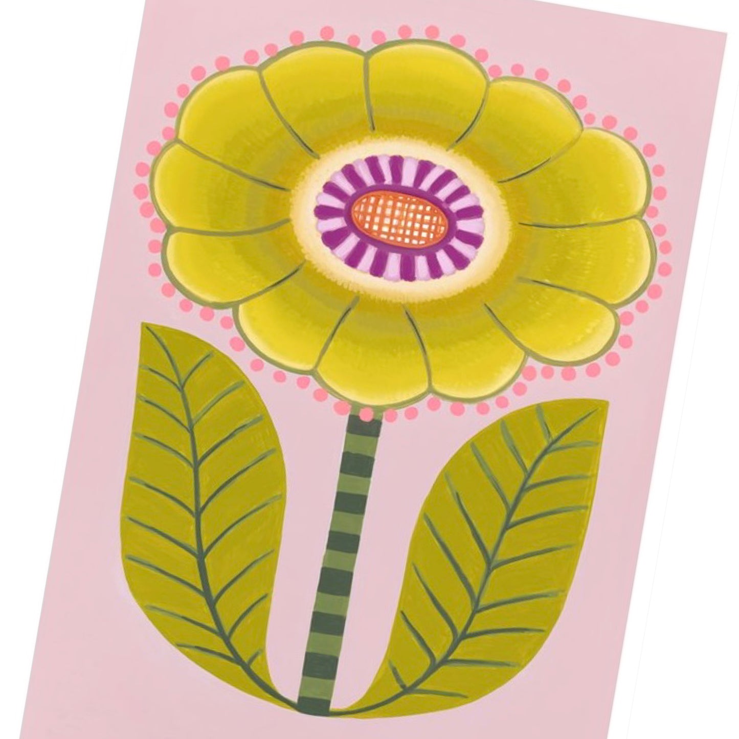 CLAIRE ISHINO- SMALL LIMITED EDITION A5 PRINTS- Yellow Bloom