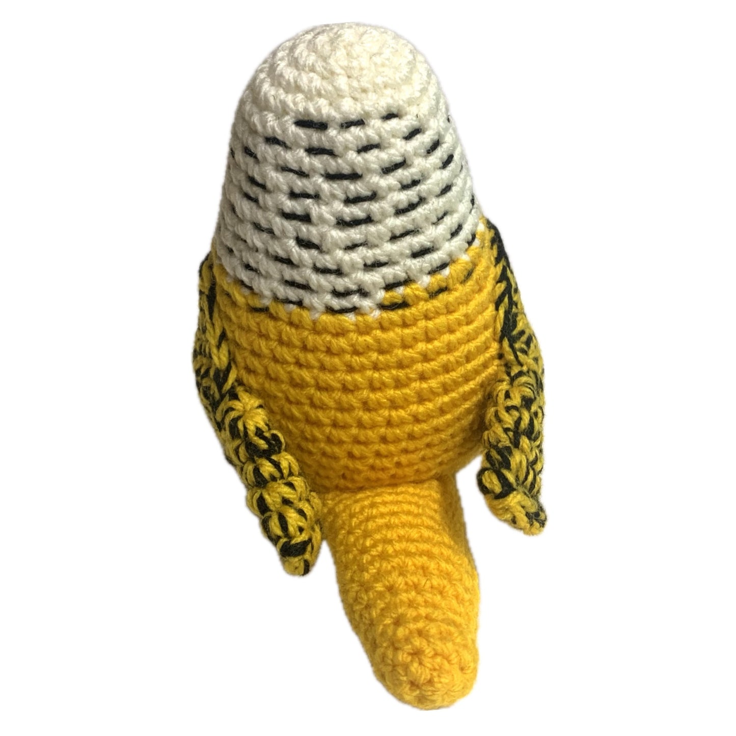 BEAKNITS- DARK YELLOW CROCHETED BUDGIE