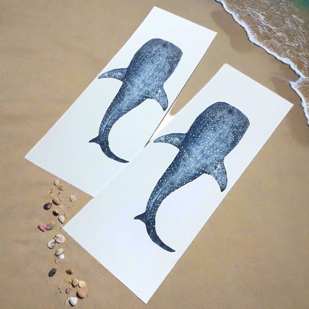 Shanna Trees Creations- "Whale Shark" Bookmark- White Paper